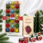 Chokoladegave - Marus, 18 fyldte chokolader & hindbærmandler