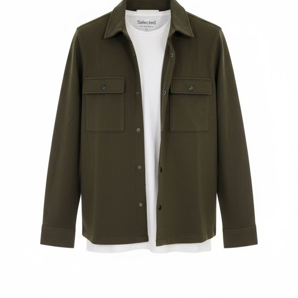 SELECTED Overshirt Grøn + SELECTED T-Shirt